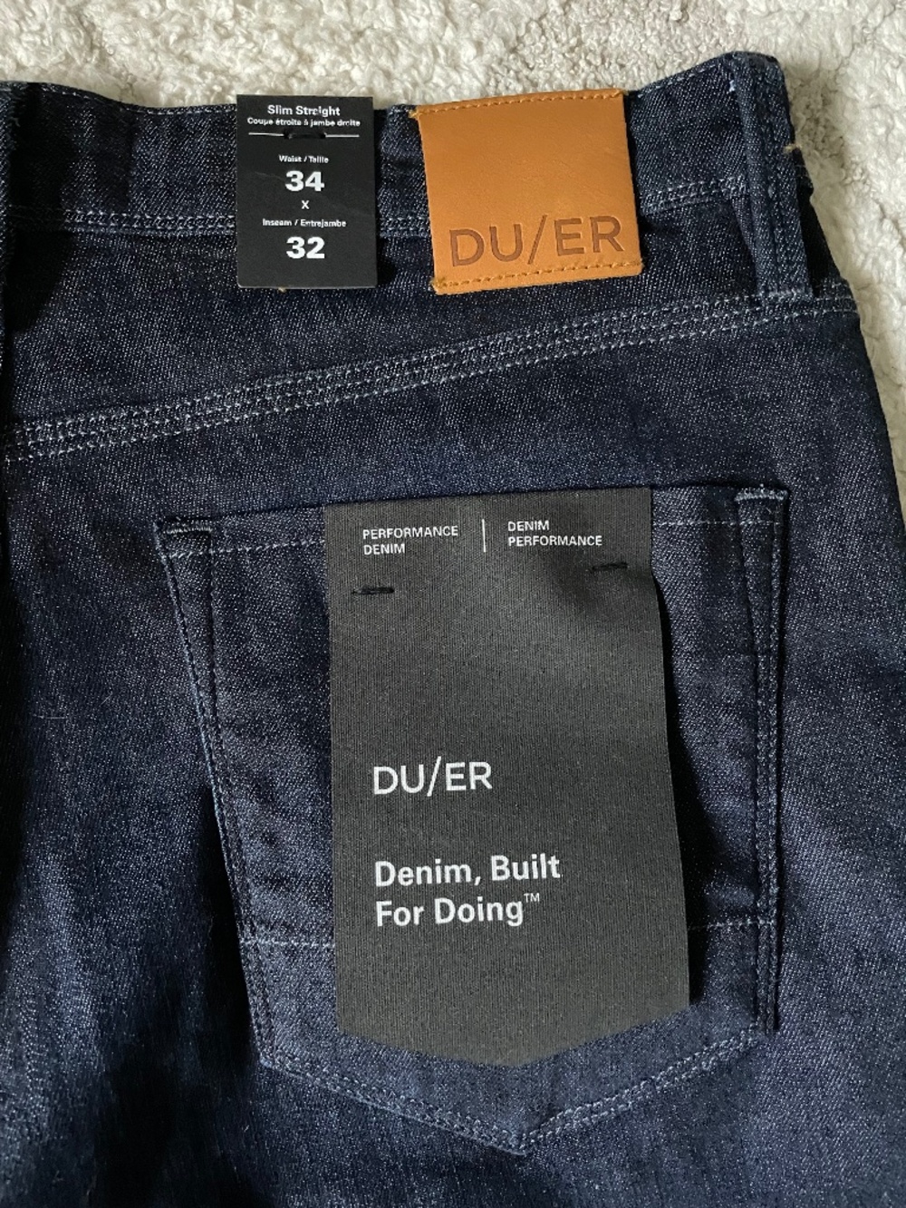 Men's DU/ER Slim Straight Jeans 34/32 BNWT